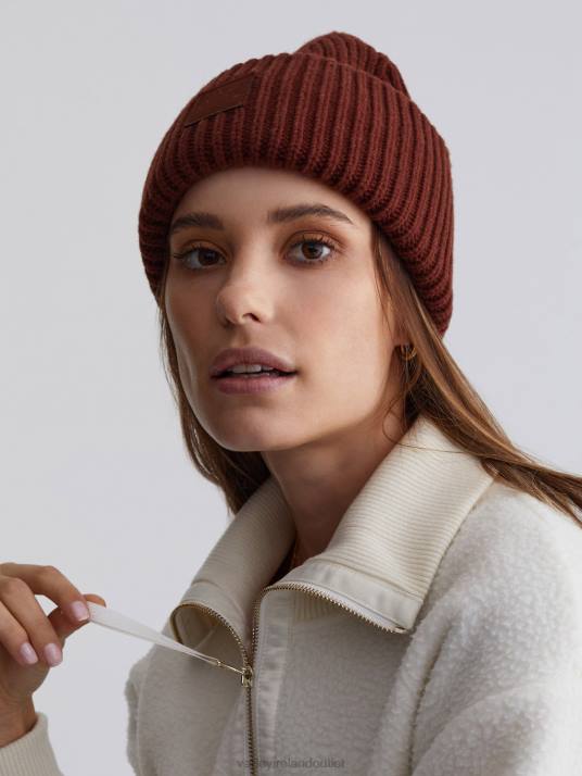 Accessories Chocolate Women Varley Cresta Rib Beanie 00FX522