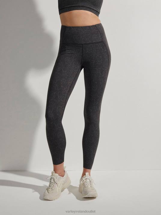 Apparel Black Grid Snake Women Varley Let's Go Night Running Legging 25