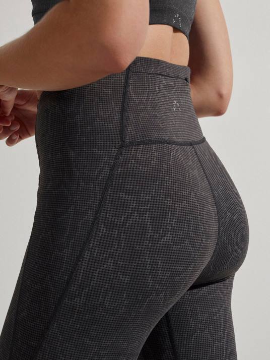 Apparel Black Grid Snake Women Varley Let's Go Night Running Legging 25