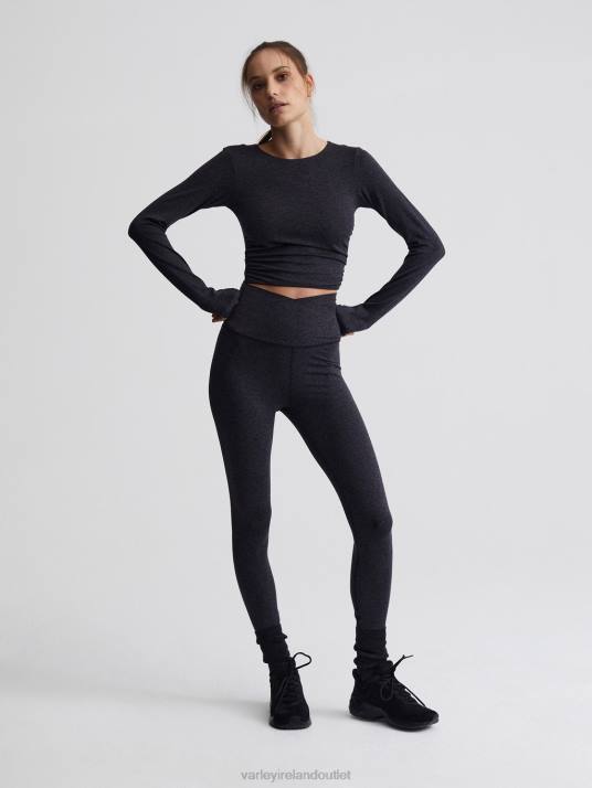Apparel Black Marl Women Varley Always Warm Super High Legging 25