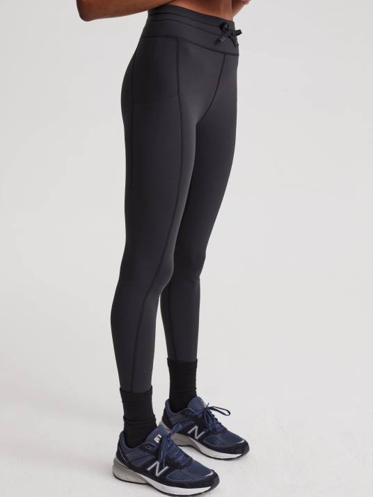 Apparel Black Women Varley Let's Go Drawcord High Legging 25" 00FX366