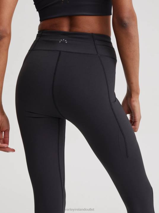 Apparel Black Women Varley Let's Go Drawcord High Legging 25