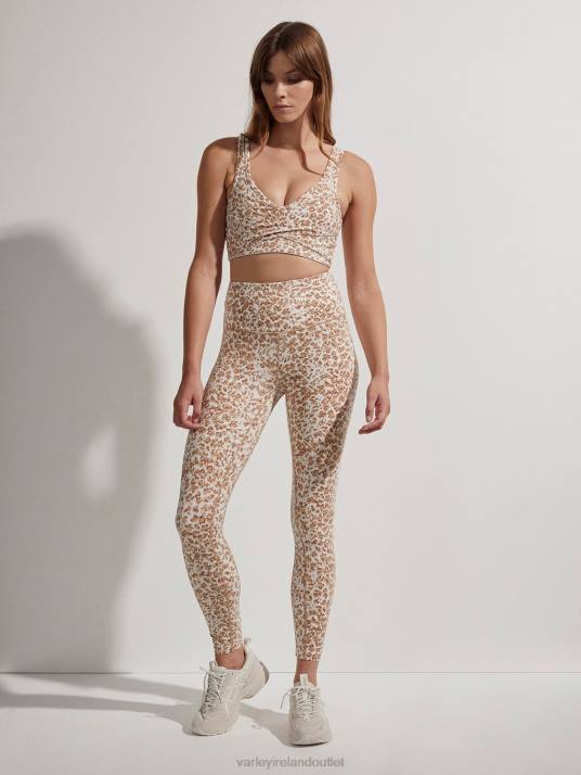 Apparel Light Tan Animal Women Varley Let's Move Pocket High Legging 25