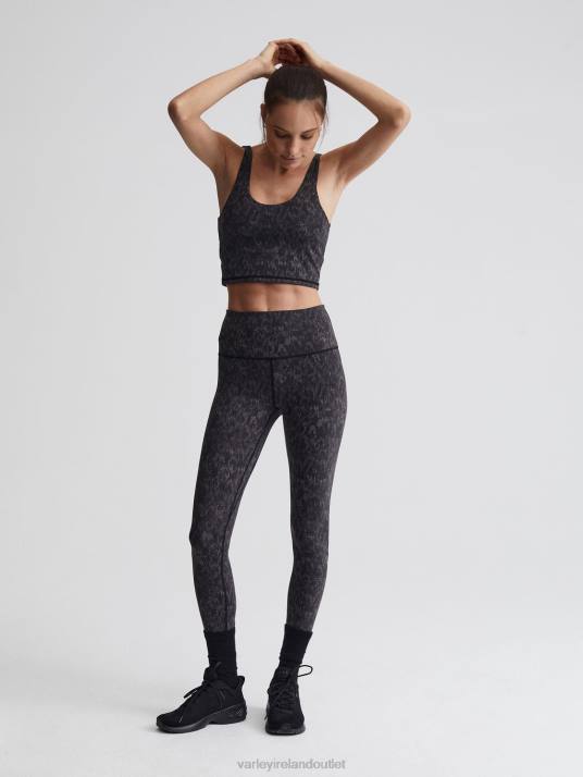 Apparel Monochrome Cheetah Women Varley Let's Go High-Rise Legging 25
