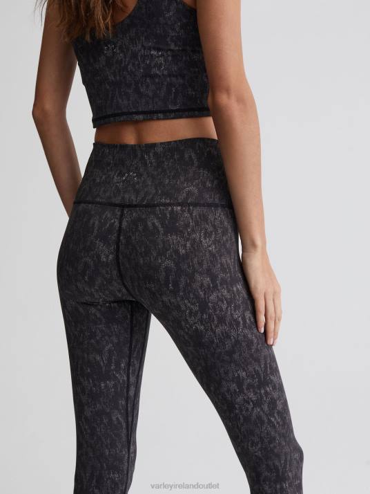 Apparel Monochrome Cheetah Women Varley Let's Go High-Rise Legging 25
