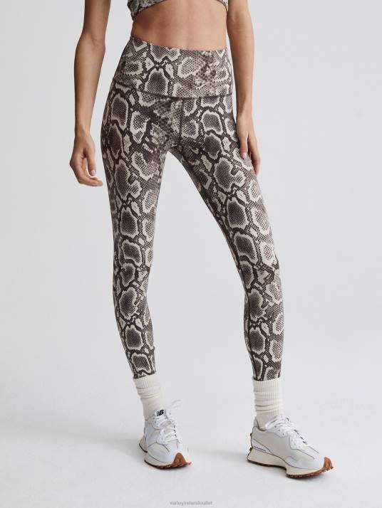 Apparel Taupe Rattlesnake Women Varley Let's Go High-Rise Legging 25" 00FX349