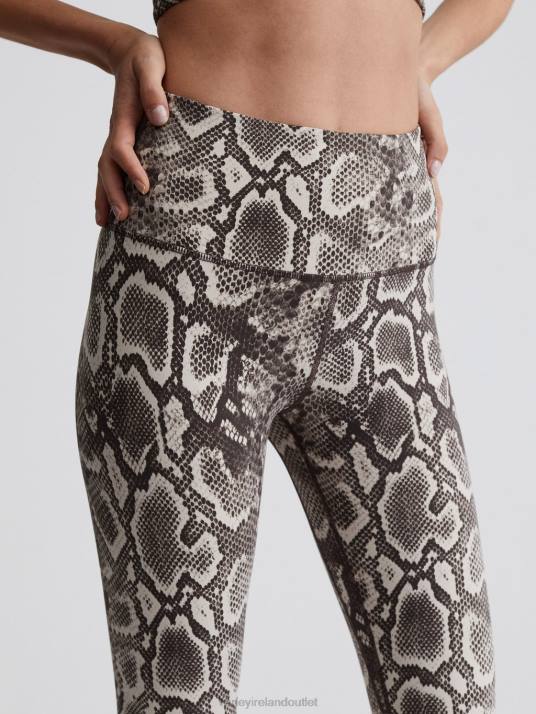 Apparel Taupe Rattlesnake Women Varley Let's Go High-Rise Legging 25