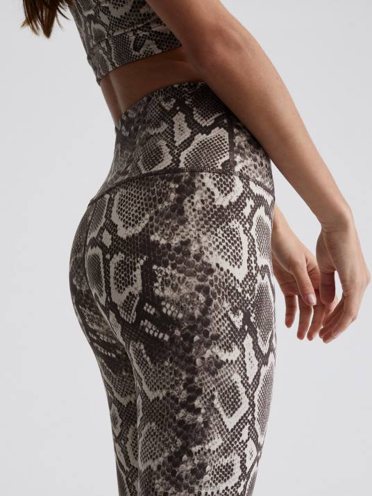 Apparel Taupe Rattlesnake Women Varley Let's Go High-Rise Legging 25