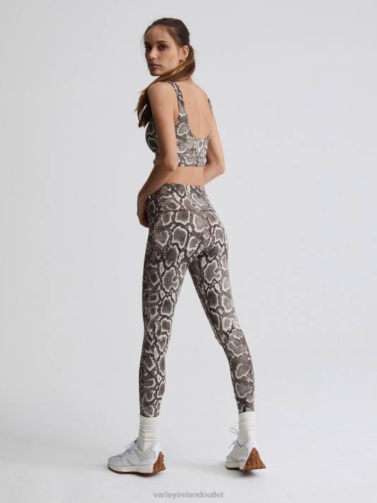 Apparel Taupe Rattlesnake Women Varley Let's Go High-Rise Legging 25