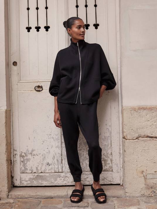 Apparel Black Women Varley Hyde Relaxed Cuffed Sweatpant 00FX335