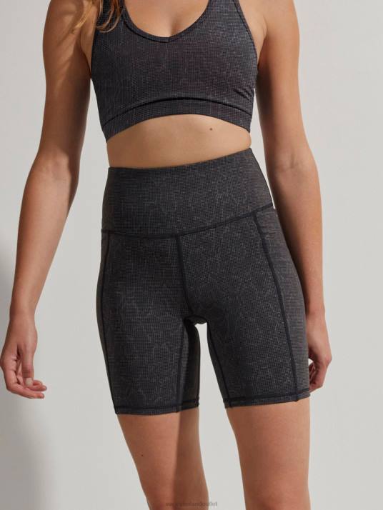 Apparel Black Grid Snake Women Varley Let's Go Pocket Short 7" 00FX314