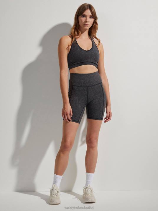 Apparel Black Grid Snake Women Varley Let's Go Pocket Short 7