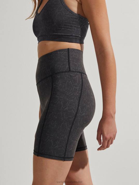 Apparel Black Grid Snake Women Varley Let's Go Pocket Short 7