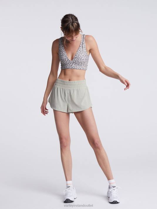 Apparel Moss Grey Women Varley Kallin Running Short 1.5