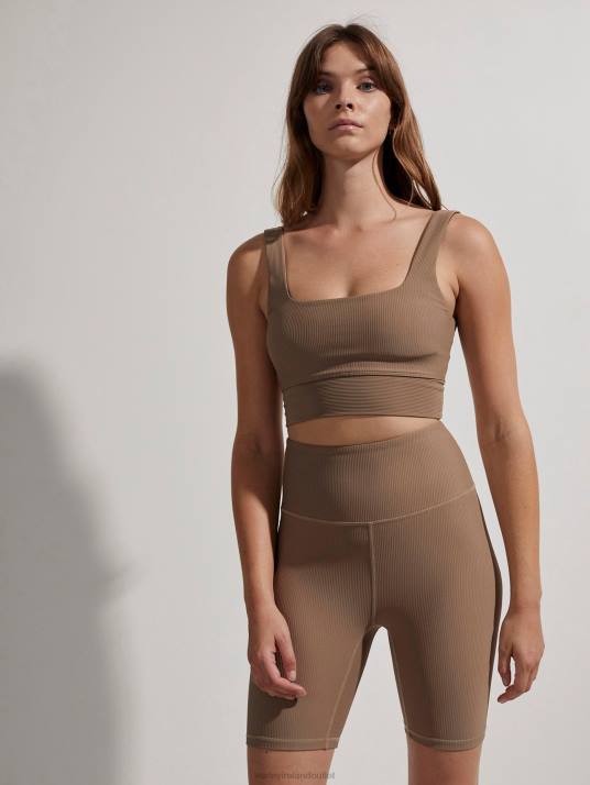 Apparel Taupe Stone Women Varley Let's Move Rib Short 7