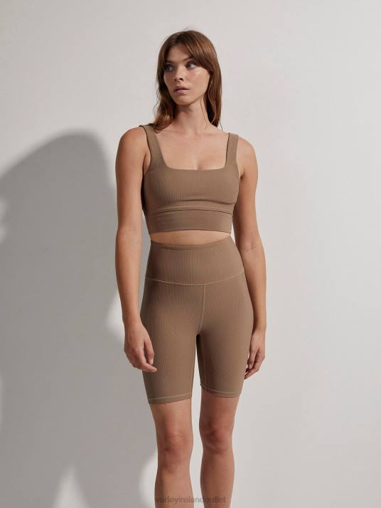 Apparel Taupe Stone Women Varley Let's Move Rib Short 7