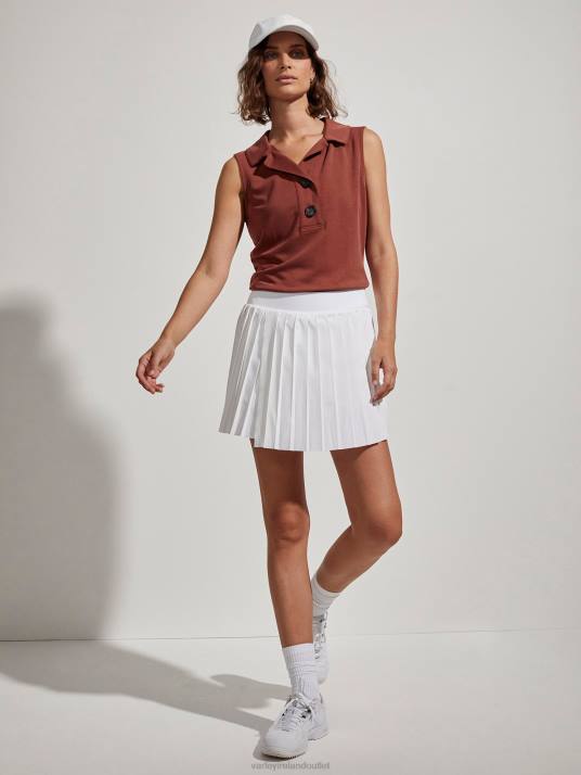Apparel White Women Varley Kalmia Mid-Rise Skort 00FX354