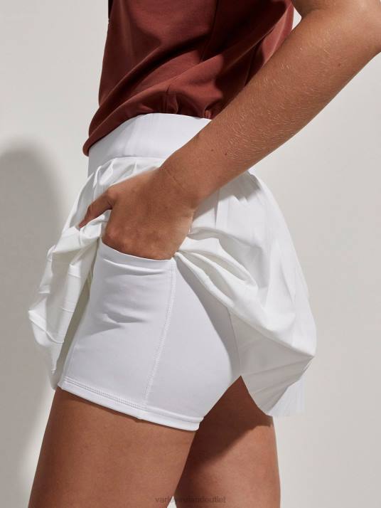 Apparel White Women Varley Kalmia Mid-Rise Skort 00FX354