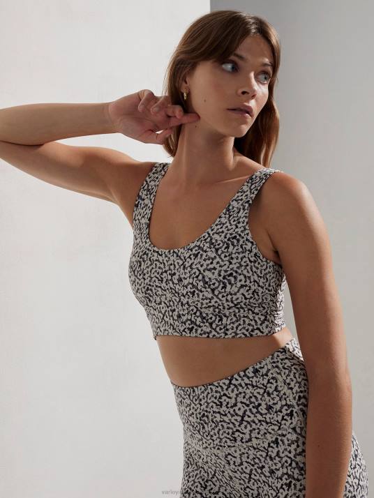 Apparel Birch Mix Cheetah Women Varley Let's Go Elsie Bra 00FX47