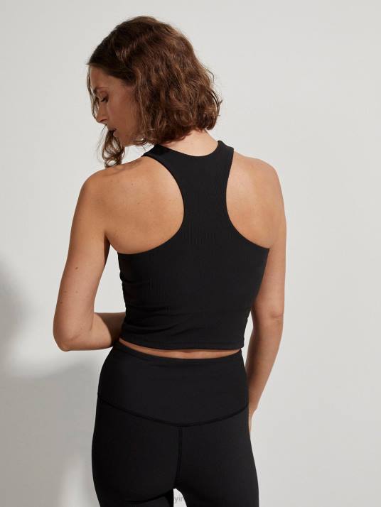 Apparel Black Women Varley Let's Move Rib Kempton Bra 00FX114