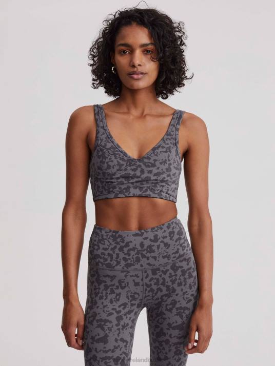 Apparel Blackened Distorted Animal Women Varley Let's Move Kellam Bra 00FX29
