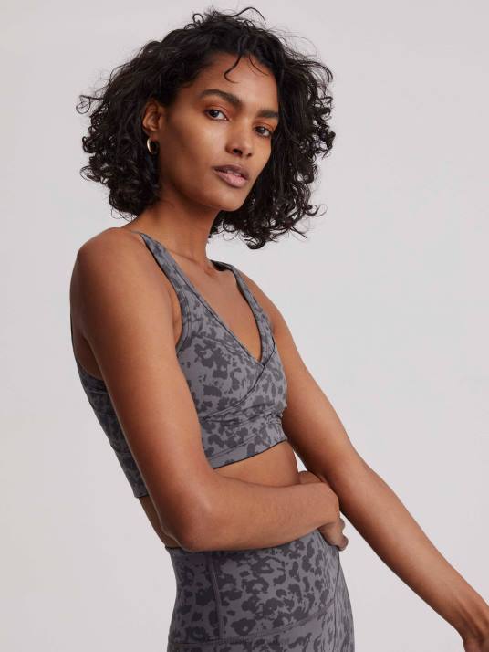 Apparel Blackened Distorted Animal Women Varley Let's Move Kellam Bra 00FX29