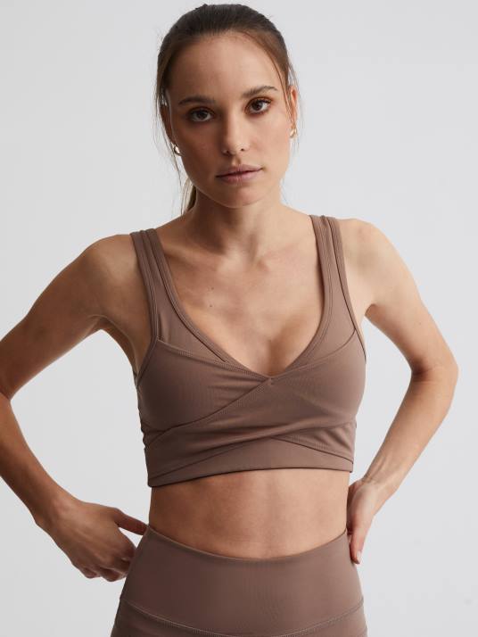 Apparel Deep Taupe Women Varley Let's Move Kellam Bra 00FX26