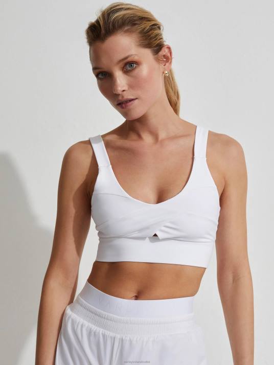 Apparel White Women Varley Let's Go Staunton Bra 00FX174