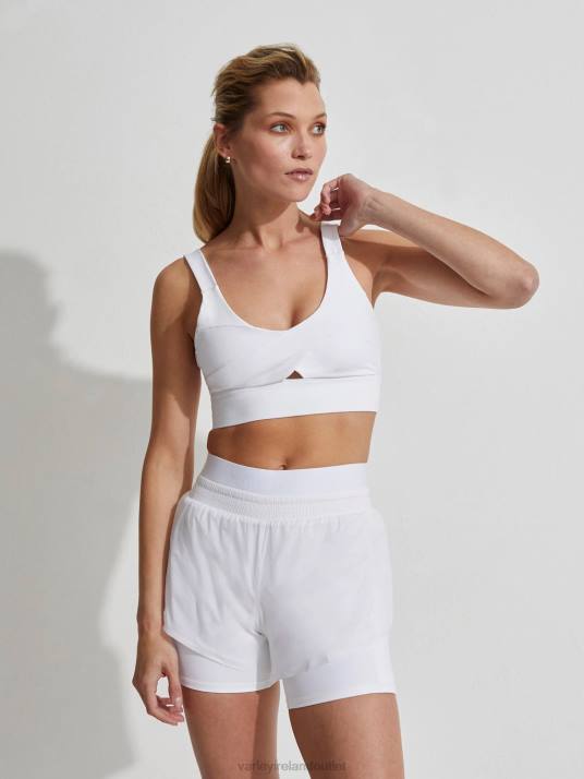 Apparel White Women Varley Let's Go Staunton Bra 00FX174