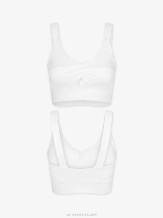 Apparel White Women Varley Let's Go Staunton Bra 00FX174