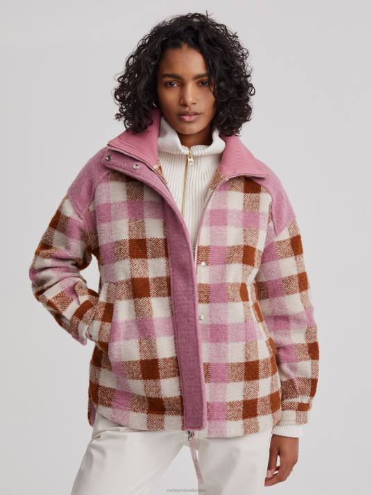 Apparel Caramel Midi Check Women Varley Alma Jacket 00FX429