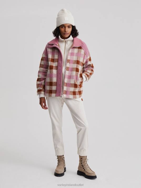 Apparel Caramel Midi Check Women Varley Alma Jacket 00FX429
