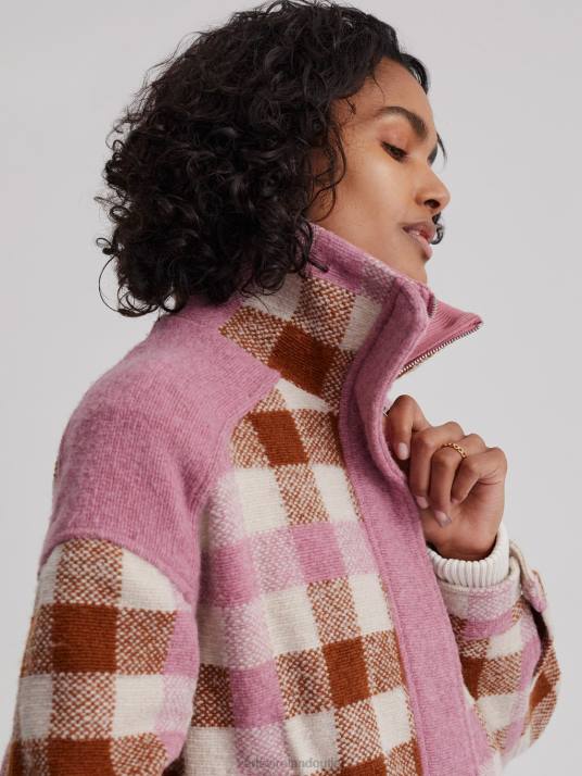 Apparel Caramel Midi Check Women Varley Alma Jacket 00FX429