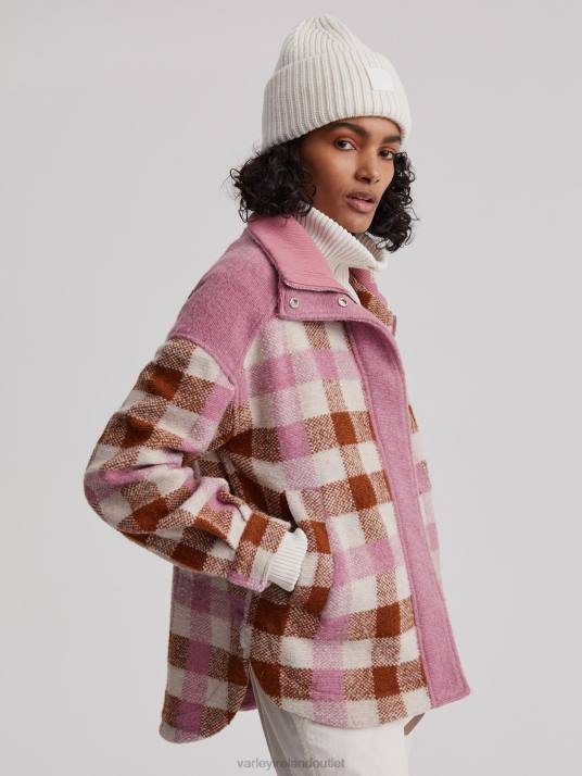 Apparel Caramel Midi Check Women Varley Alma Jacket 00FX429