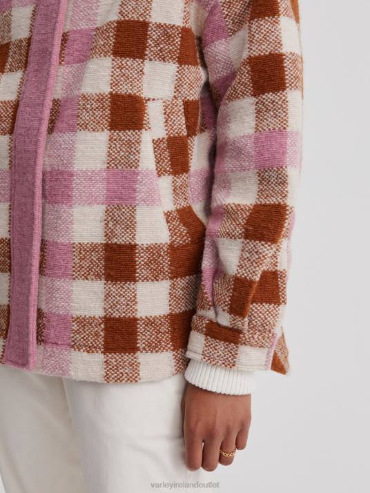 Apparel Caramel Midi Check Women Varley Alma Jacket 00FX429