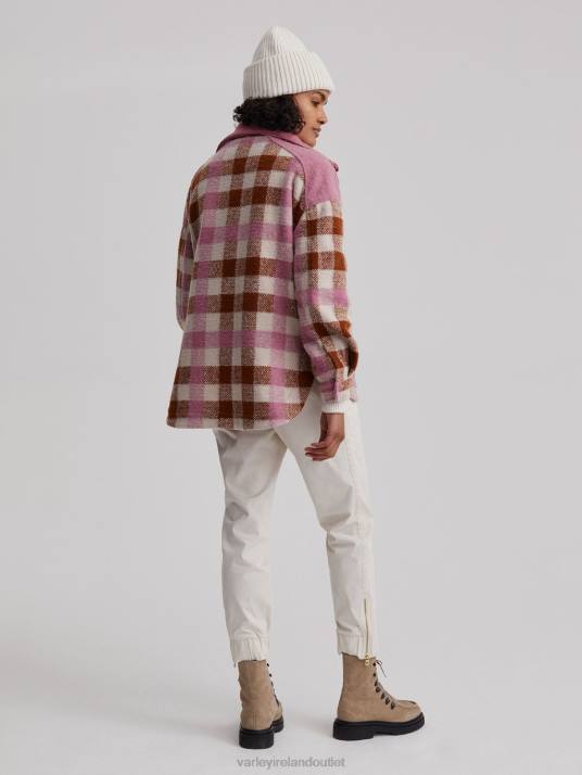 Apparel Caramel Midi Check Women Varley Alma Jacket 00FX429