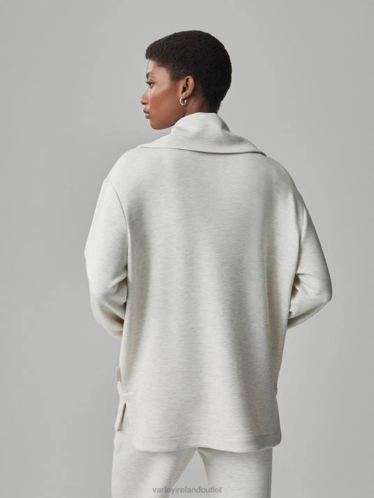 Apparel Ivory Marl Women Varley Adair Zip-Through Jacket 00FX112
