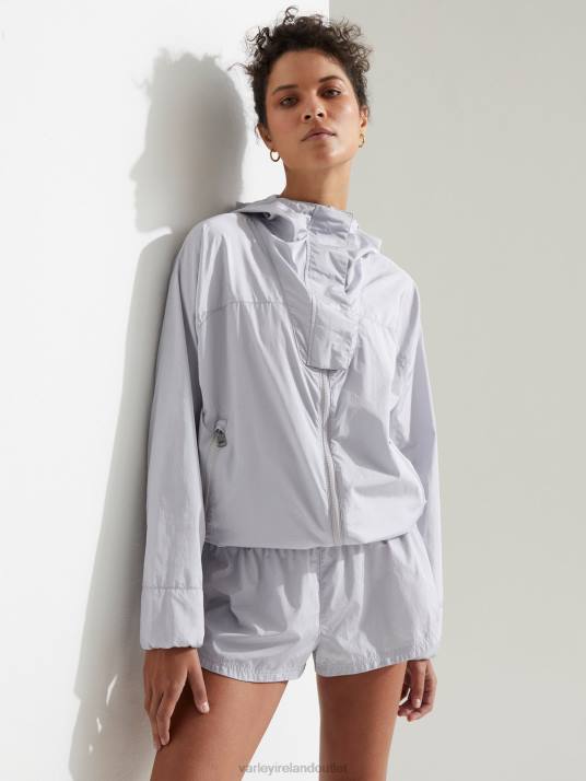 Apparel Metallic Ash Grey Women Varley Terrace Windbreaker 00FX478