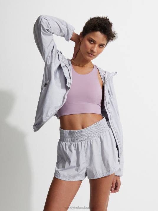 Apparel Metallic Ash Grey Women Varley Terrace Windbreaker 00FX478