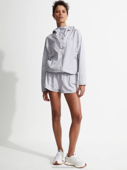 Apparel Metallic Ash Grey Women Varley Terrace Windbreaker 00FX478