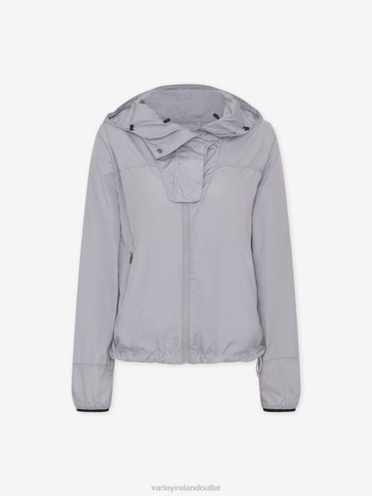 Apparel Metallic Ash Grey Women Varley Terrace Windbreaker 00FX478