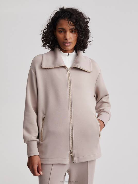 Apparel Taupe Clay Women Varley Adair Zip-Through Jacket 00FX110