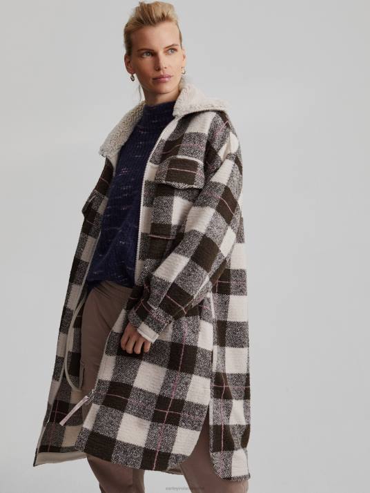 Apparel Wren Macro Check Women Varley Harlow Coat 00FX420