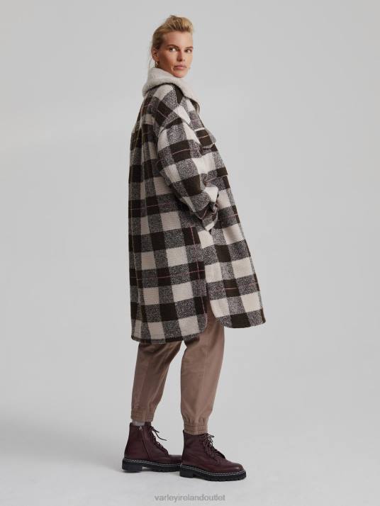 Apparel Wren Macro Check Women Varley Harlow Coat 00FX420