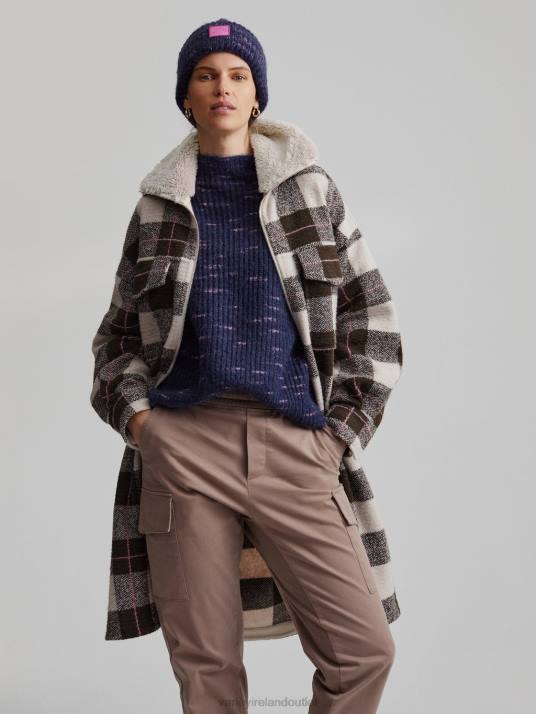 Apparel Wren Macro Check Women Varley Harlow Coat 00FX420