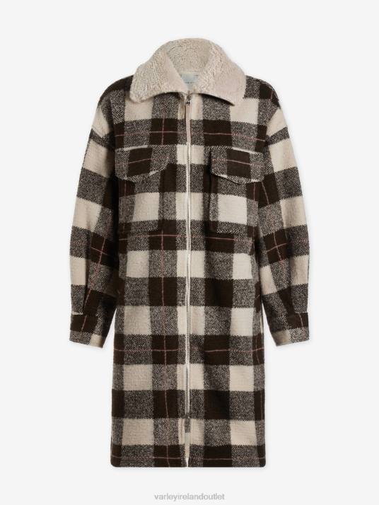 Apparel Wren Macro Check Women Varley Harlow Coat 00FX420