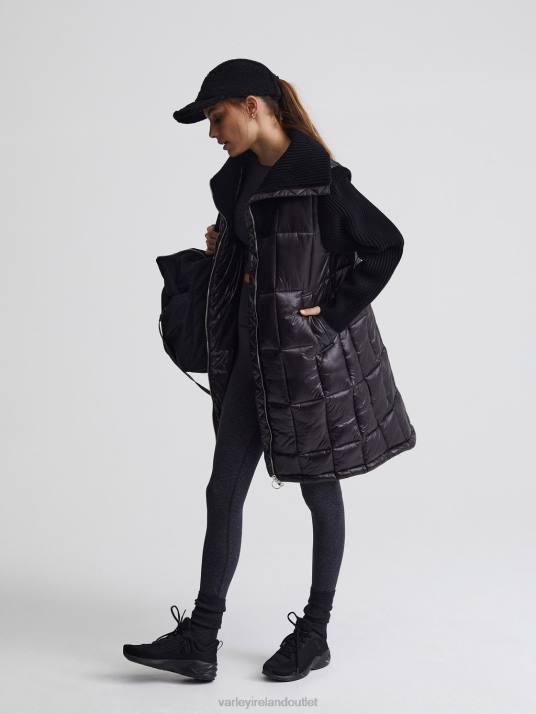Apparel Black Women Varley Mayten Knit Puffer Jacket 00FX450