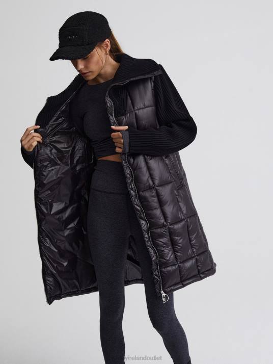 Apparel Black Women Varley Mayten Knit Puffer Jacket 00FX450