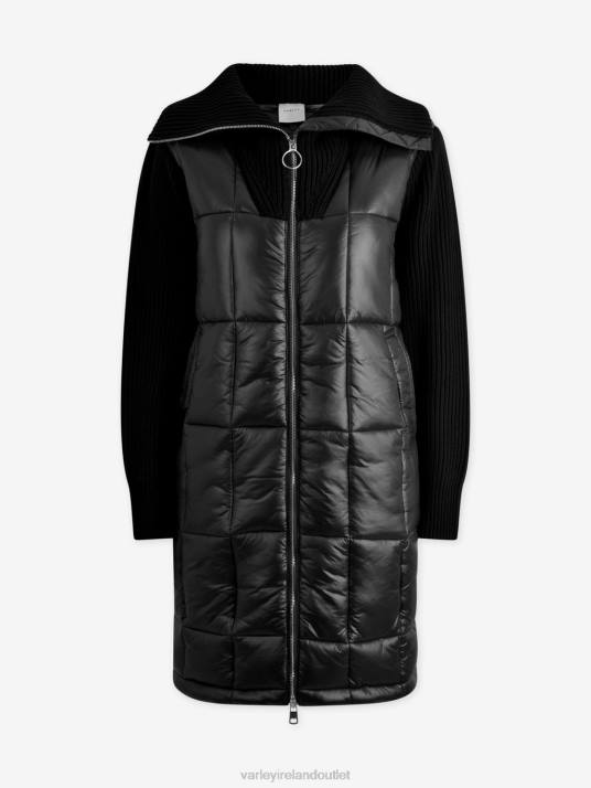 Apparel Black Women Varley Mayten Knit Puffer Jacket 00FX450