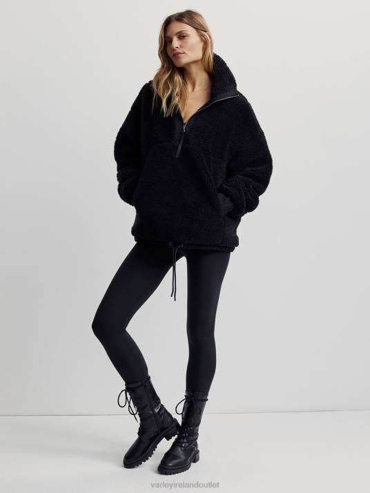 Apparel Black Women Varley Appleton Half-Zip Pullover 00FX473